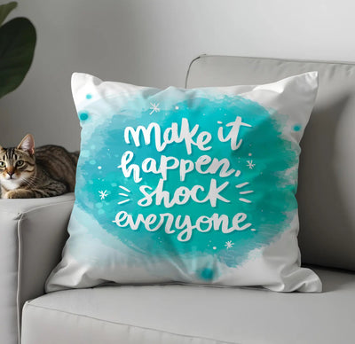 Create your own custom quote pillow! Upload your favourite saying or artwork and we’ll print it on a high-quality throw pillow — perfect for home décor or gifting.